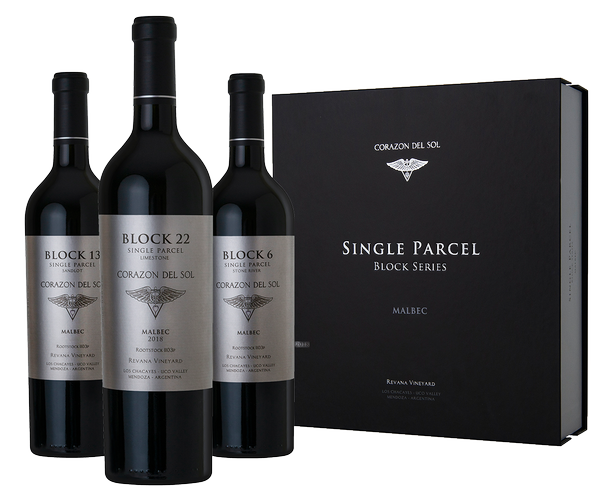 2018 Corazon del Sol Single Block Malbec, 3-pack